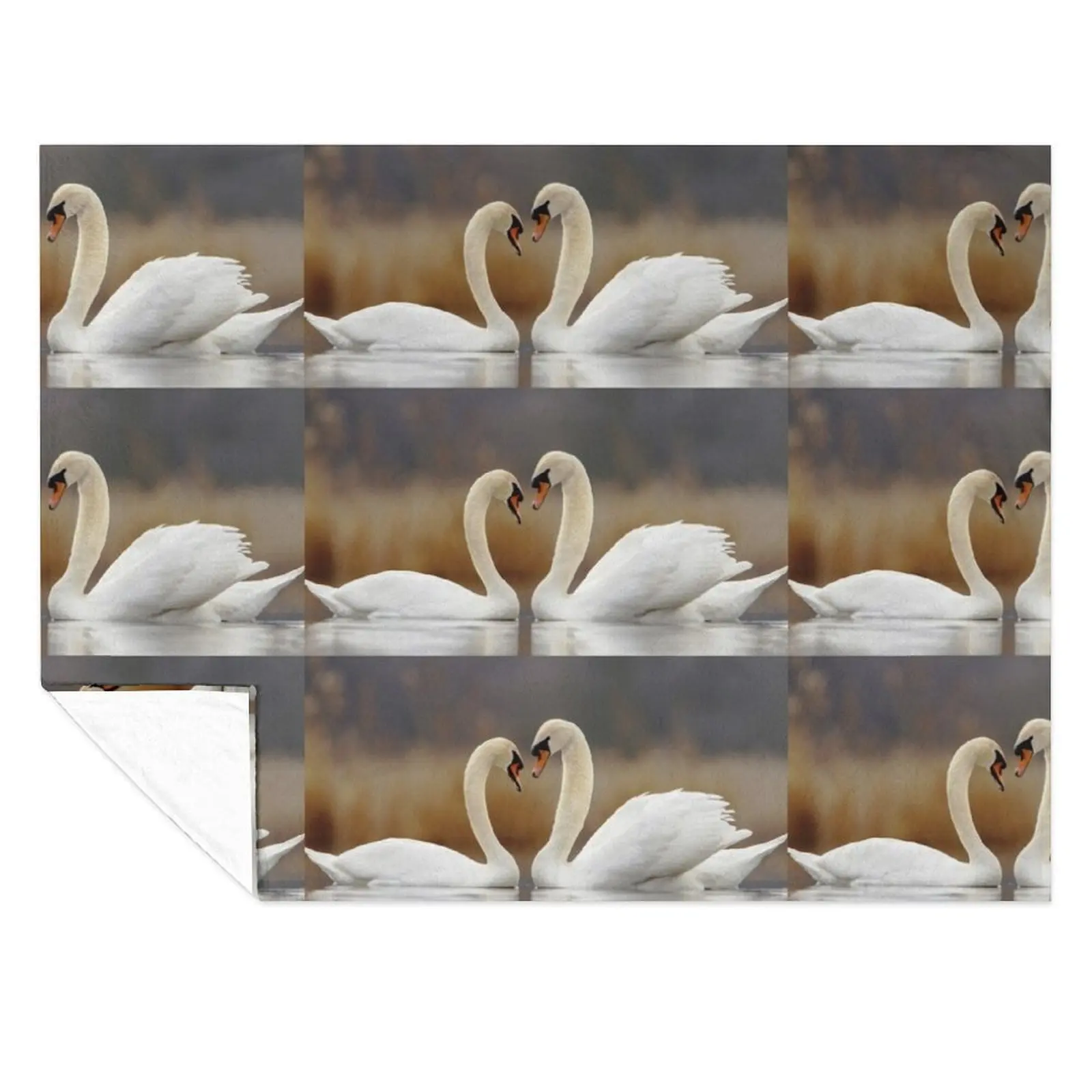 

Beautiful Swan love designs gifts Throw Blanket Decorative Throw Luxury Thicken Sofa Quilt For Decorative Sofa Blankets
