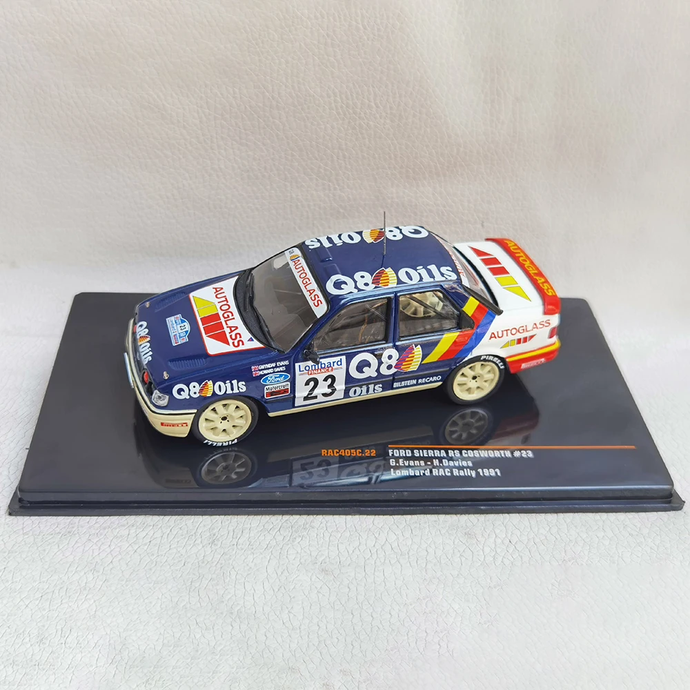 Diecast IXO Escala 1/43 FORD SIERRA RS # 23 1991 liga modelo de carro brinquedo colecionável presente lembrança exibição ornamento