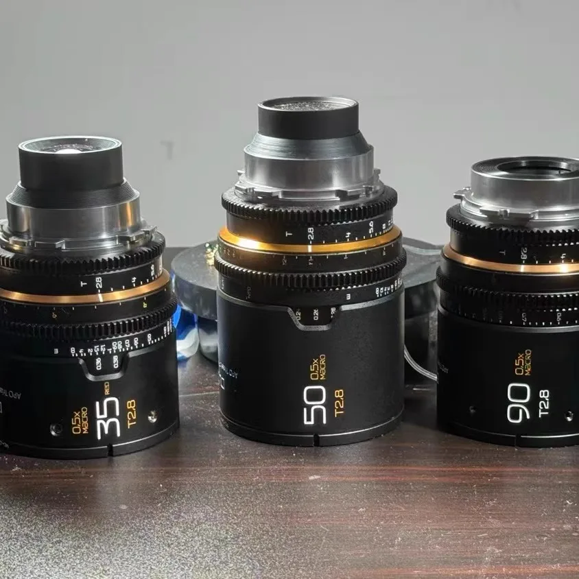 Dulens APO Triassic Prime 25mm 35mm 50mm 90mm 120mm T2.8 lente Macro Cine de fotograma completo apocromática para cámara de montaje ARRI PL
