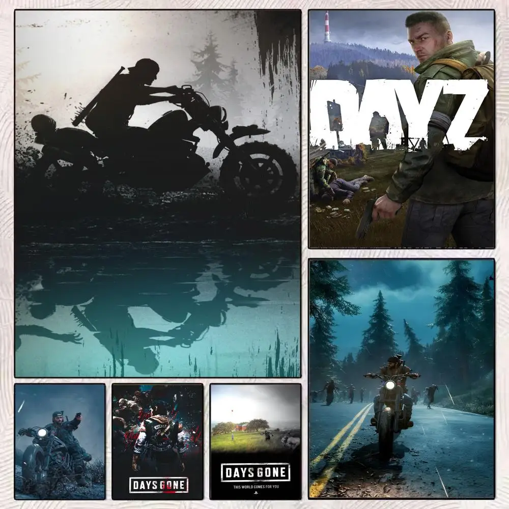 

D-Days G-Gone Adventure game Poster HD Art Mural Wallart Poster Waterproof Vintage Print Decor for Home Decoration DIY Durable