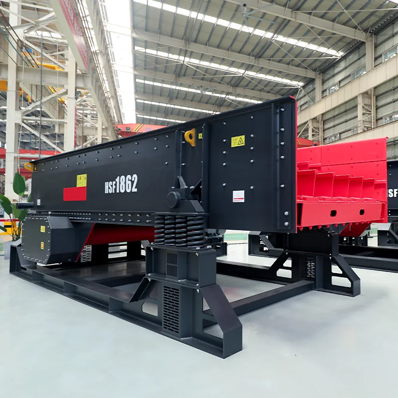 Series Electromagnetic Electric Motor Vibration Feeder Small Vibrating Feeder 50-79t/h Capacity for Ore Dressing Crusher Line