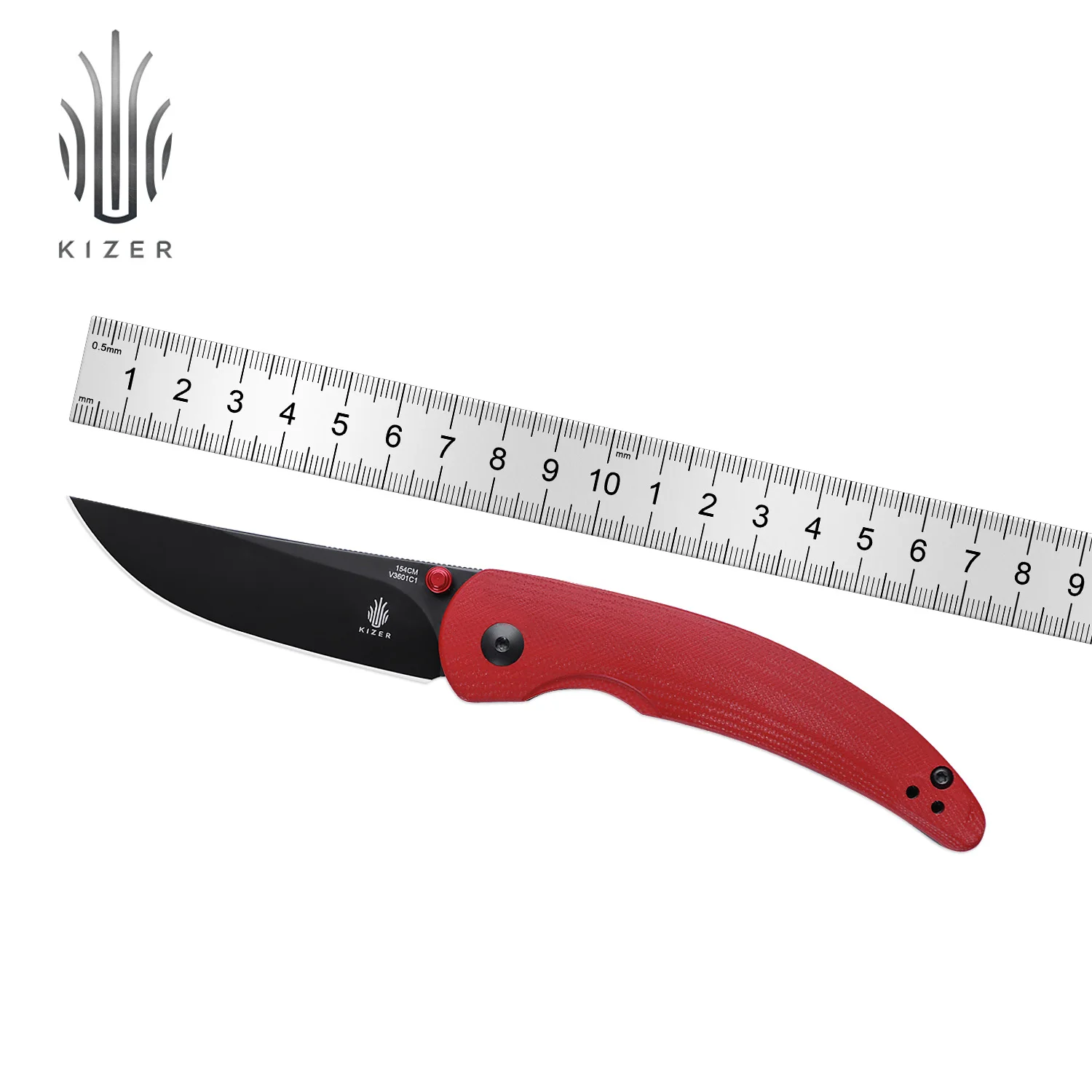 Kizer Knife Survival Chili Pepper V3601C1/C2/A1 Pocket Knife with 154CM/3V Steel Blade High Quality EDC Tools