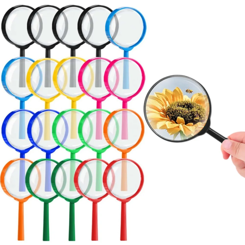 3Pcs Scientific Toys Children's Magnifying Glasses Classroom Teaching Supplies Kinder Spielzeug Scientific Observation Props
