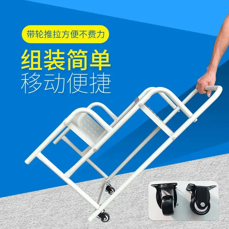 Ladder climbing car 2 steps 3 steps supermarket shelf stool household pickup ladder movable platform ladder