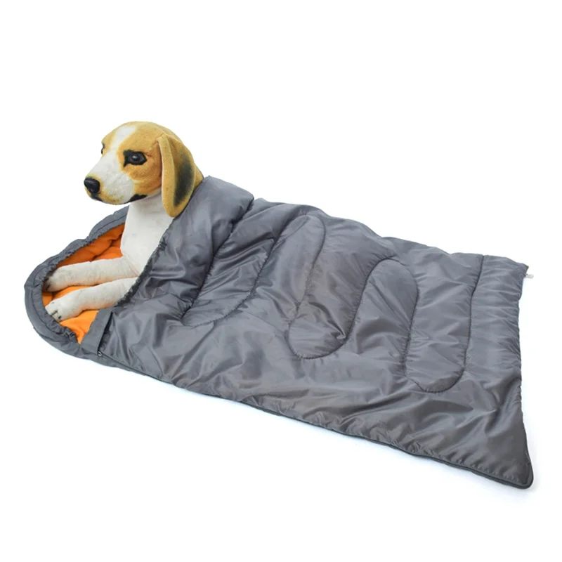 

Waterproof Warm Pet Sleep Bag Outdoor Camping Dog Bed Blanket Plush Cushion Mattress Drawstring Pet Bed Kennel Mat A Durable