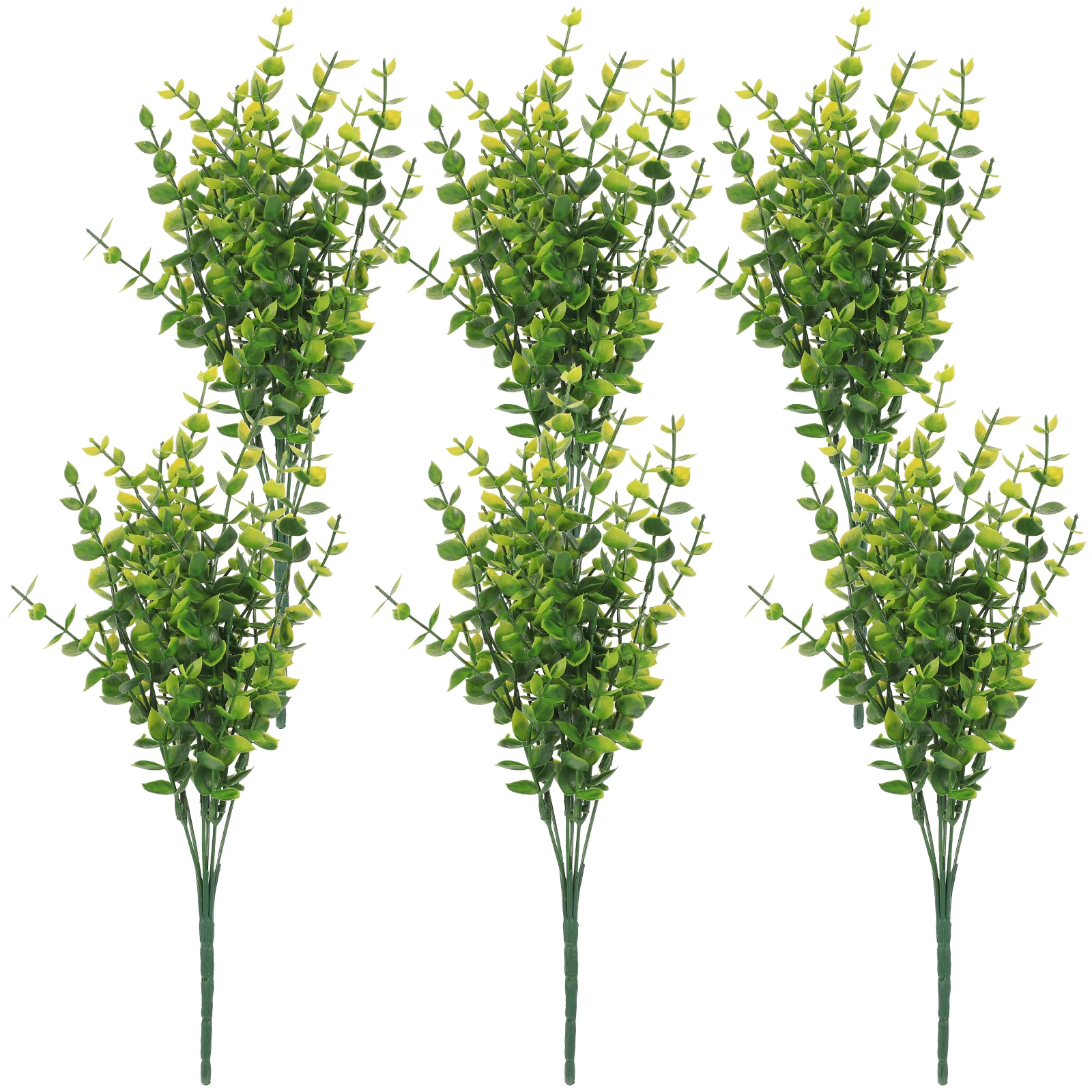 

6 Pcs Simulation of Eucalyptus Floral Picks Fake Decor Stems Faux Greenery Artificial Branches Leaf Leaves Wedding