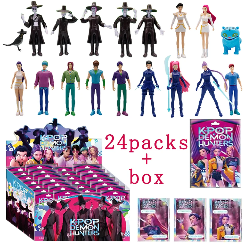 

Anime Kpop Demon Hunters Figure Model Toy Cartoon Gaming Peripherals Desk Decoration Collection Figures Model Toy For Kid Gift