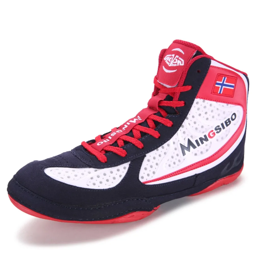 

Wrestling Shoes Original Sneakers Comfortable Wrestling Boots Gym Fitness High Ankle Combat Athletic Sports Unisex Boxing Shoes