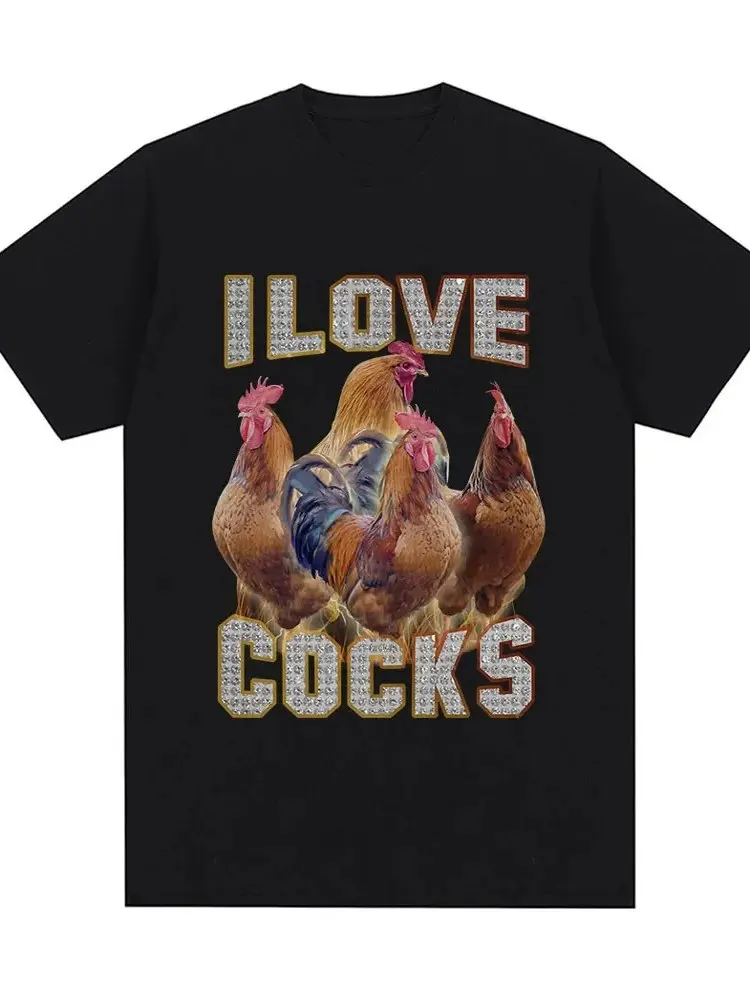 

I Love Cos Chien Enthusiast ort Large Tirt Youth Faion Summer round Ne Animal Pattern Printed Casual Tee for Men