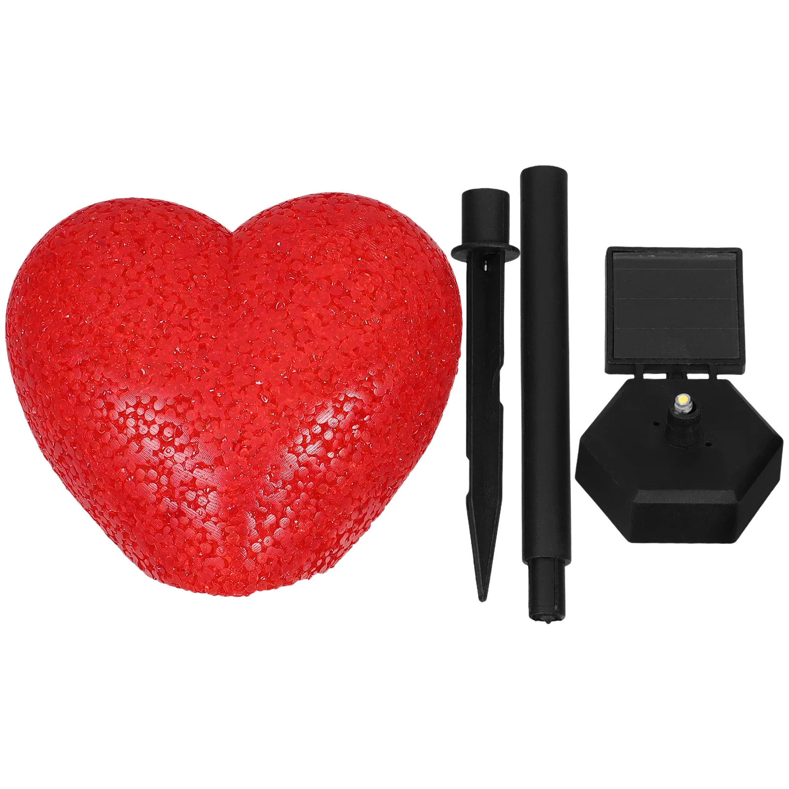 

Solar Heart Lawn Light Red Waterproof Outdoor Garden Stake Lamp Valentines Day Romantic Landscape Decoration Outdoor Lamp Decor