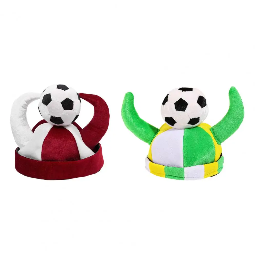 Soft Plush Sports Hat Cheering Cap, Adjustable Elastic Sports Cap Plush Football Fan Headwear for Concerts, Game Day