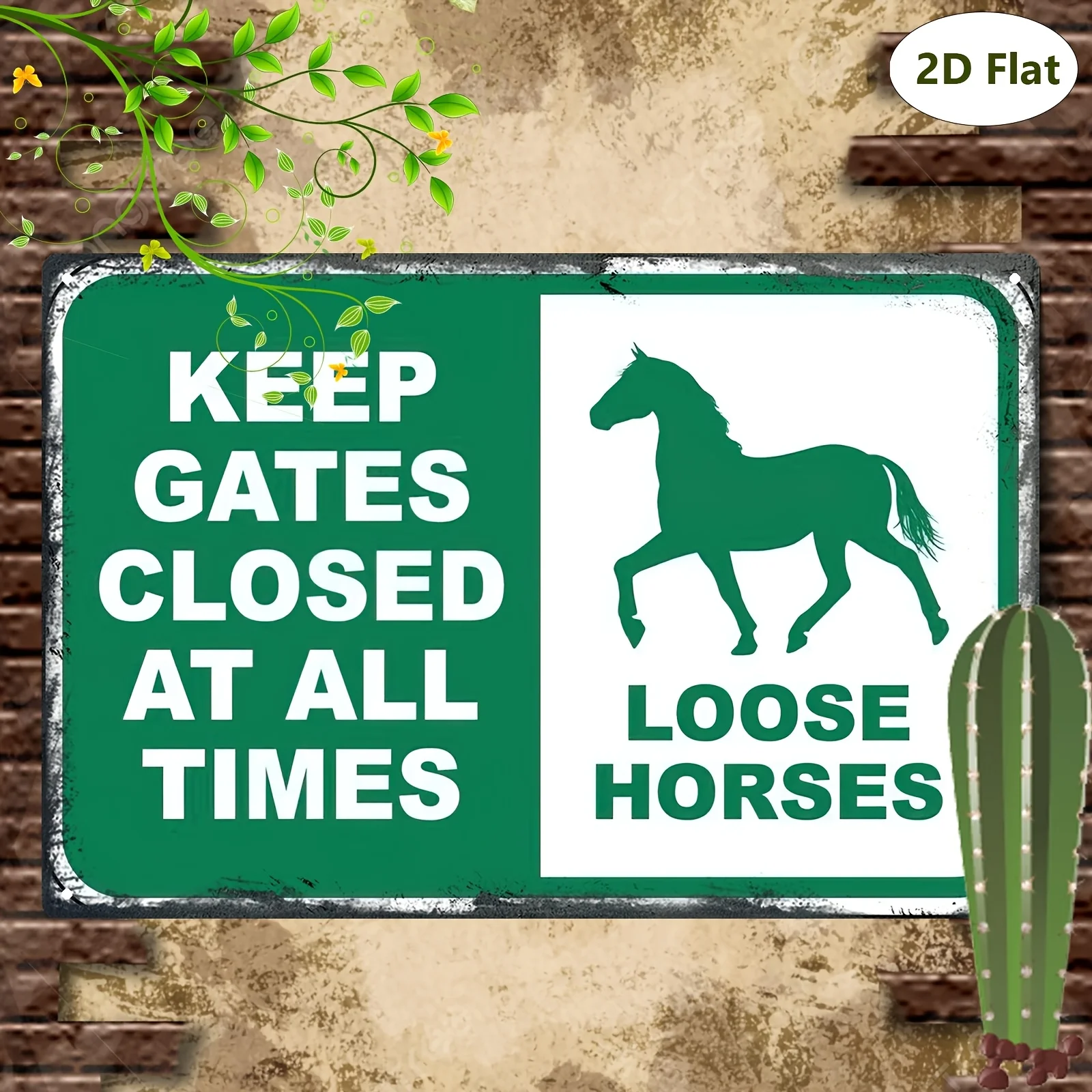 2D Flat - 2D Plane, Eye-Catching Warning Sign, 