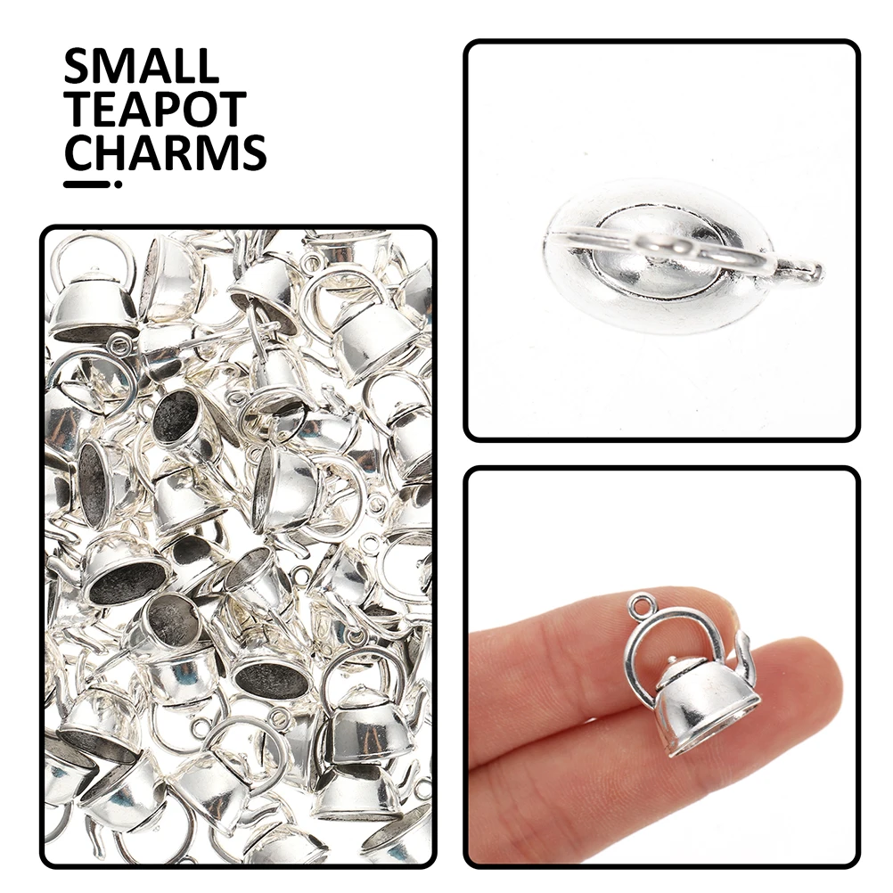 

30 Pcs Jewelry Alloy Charms Accessories Teapot Charms Earrings Necklace Pendants DIY Projects Bracelet Pendant