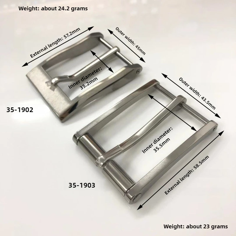 3 سنتيمتر التيتانيوم النقي دبوس مشبك حزام رئيس مشبك للرجال-التيتانيوم معدن مقاومة للصدأ دائم موضة ضوء الراحة مشبك حزام #6