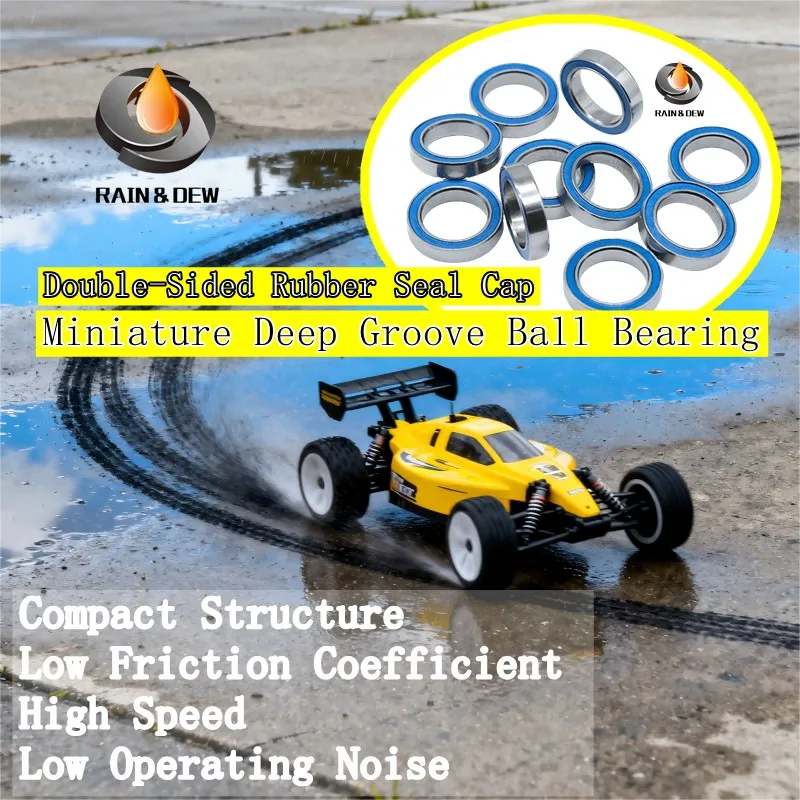 

6702RS Bearing 15x21x4mm 6702-2RS ABEC-7 Hobby Electric RC Car Truck Ball Bearings 6700 6701 6702 2RS Blue Sealed，pick of 10PCS