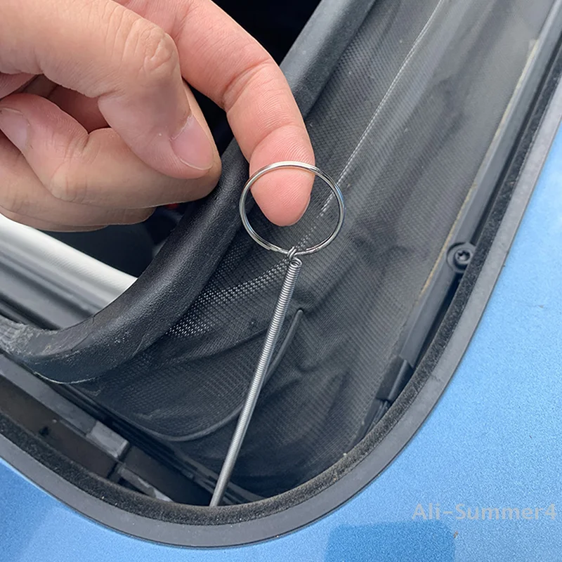 Car Styling Sunroof Door Windshield Cleaning Brush Drain Hole Is Blocked Auto Sunroof Drain Pipe Clean Brush Cleaning Tools