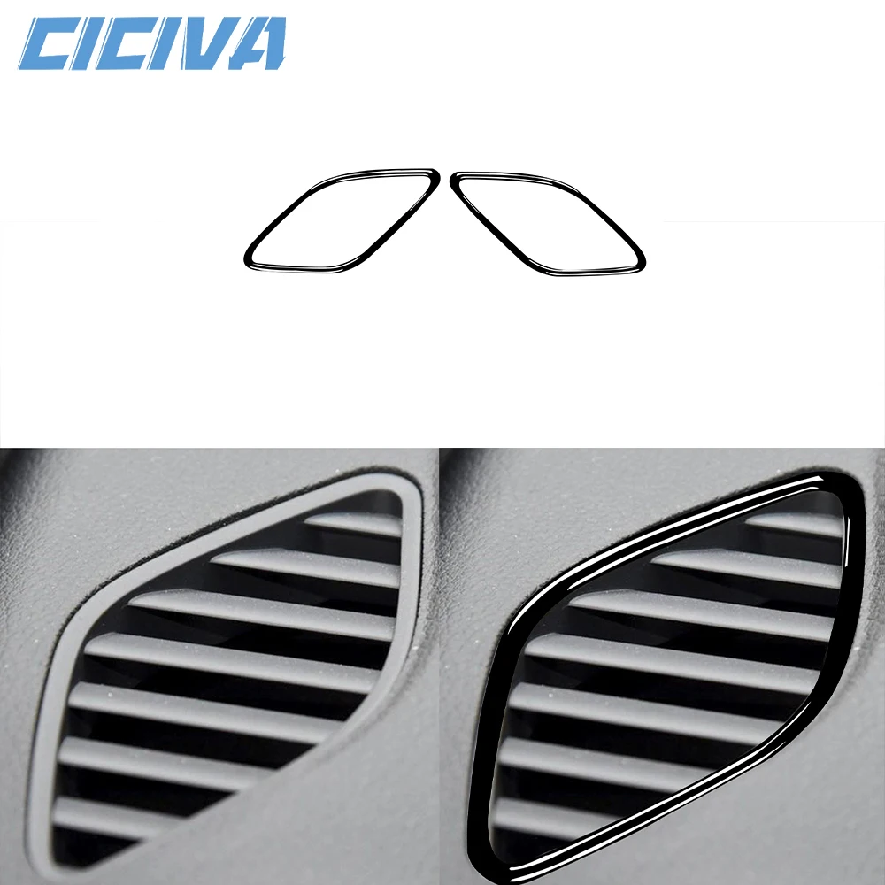 For Audi A3 S3 RS3 8V 2013-2019 Piano Black Instrument Defogging Air Outlet Panel Cover Car inside Trim Accessories Sticker
