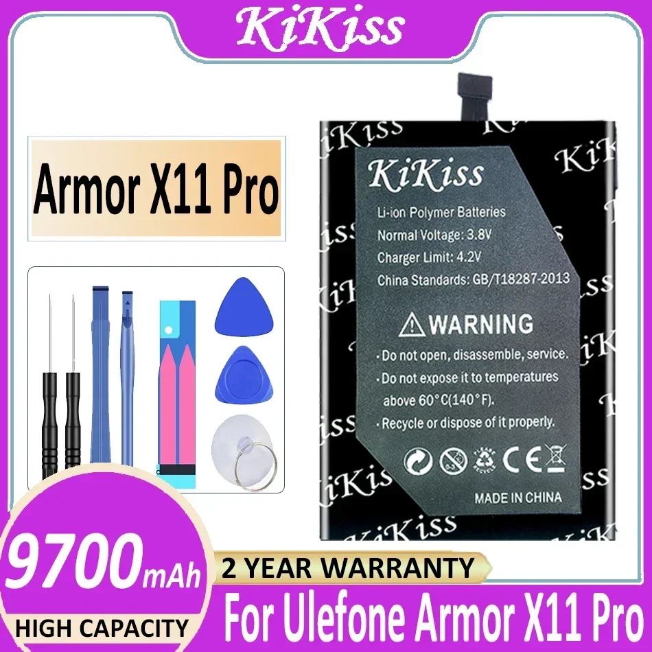 KiKiss Battery Armor X11 Pro (3105) 9700mAh For Ulefone Armor X11Pro Mobile Phone Bateria