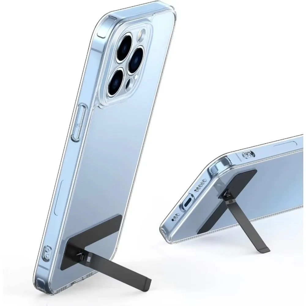 Mini Adhesive Phone Holder Folding Removable Mobile Phone Bracket Ultra-thin Invisible Back Sticker Portable Phone Stand Car