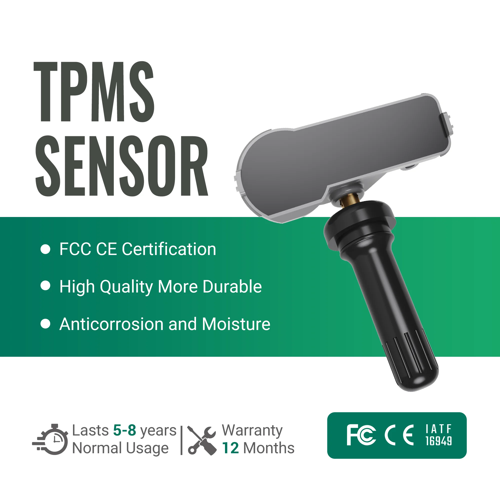 

Tire Pressure Sensor 433MHz TPMS for Ford Escape Expedition Transit Vignale Mondeo Lincoln MKC BT-50 DV6T1A180AA BB5T1A180AA