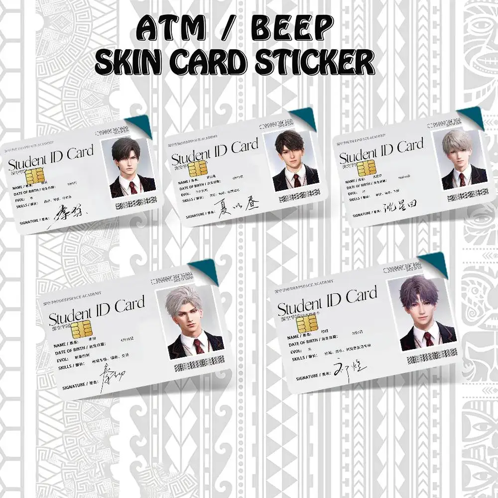 Game Love and deep Spaces ID Credit Card Skin Stickers for Bank Card Bus Metro Card Sticker Waterproof