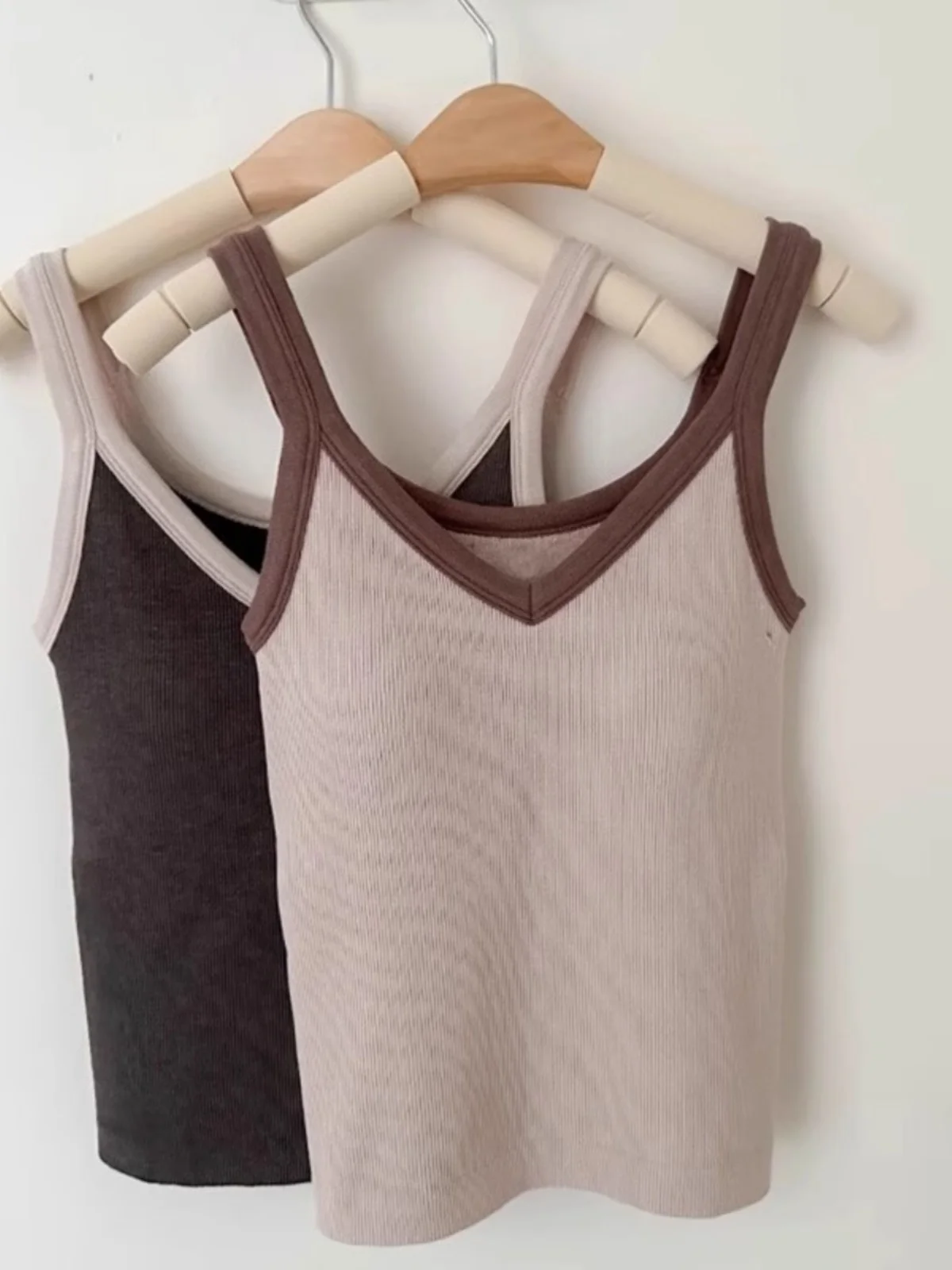 Women's Fleece Lined Thickened Small Strap Vest Integrated Beautiful Back Bra Warm Underwear with Chest Pad Base Layer Autumn...
