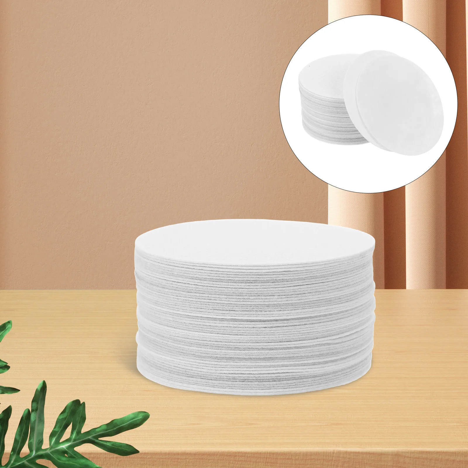 

48Pcs Felt Plate Protectors Soft Dish Separators Round Pads Reusable Cuttable for Stacking Porcelain Glassware Ceramic