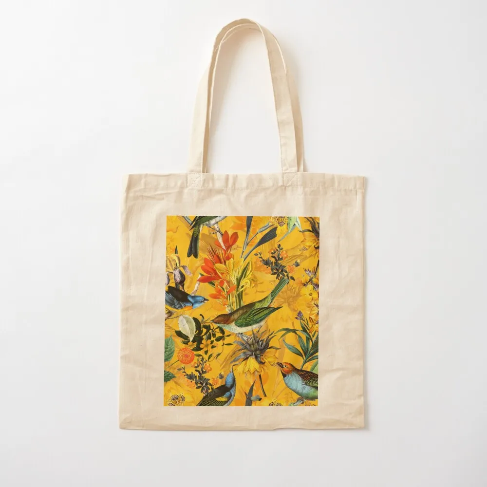 Pierre Joseph Redoute vintage flowers and hummingbirds nostalgic Botanical Garden pattern Tote Bag women bag tote bag