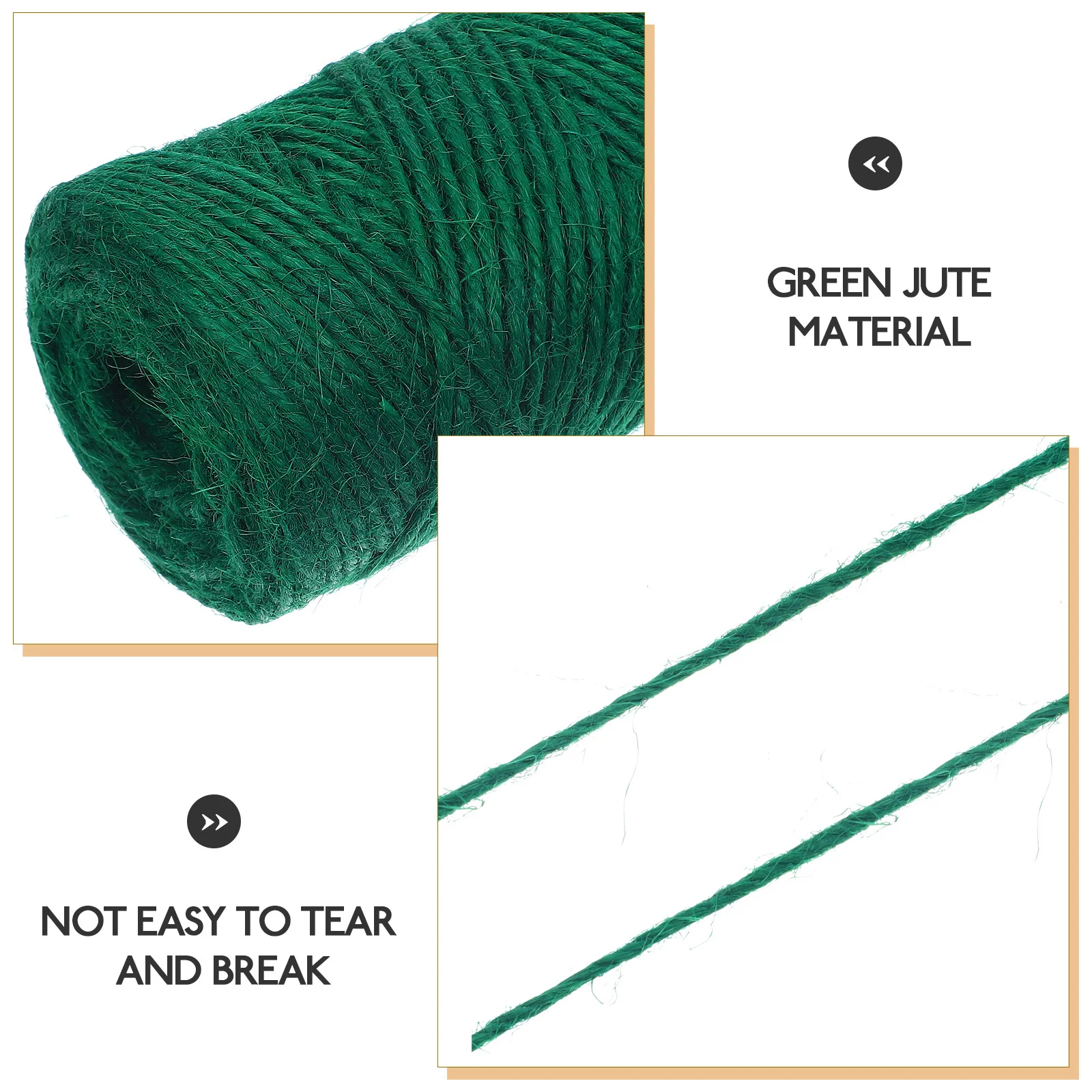 

Decorative Jute Twine Natural Rope DIY Crafts Heavy Duty Garden Cord Durable Reusable Gift Wrapping Wedding Party Baskets Stairs