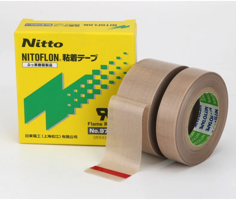  Original Nitto Denko 973UL-S PTFE Fiberglass Adhesive Tape Heat Resistant 260℃ Release Tape For Sealing Machine Laminator 