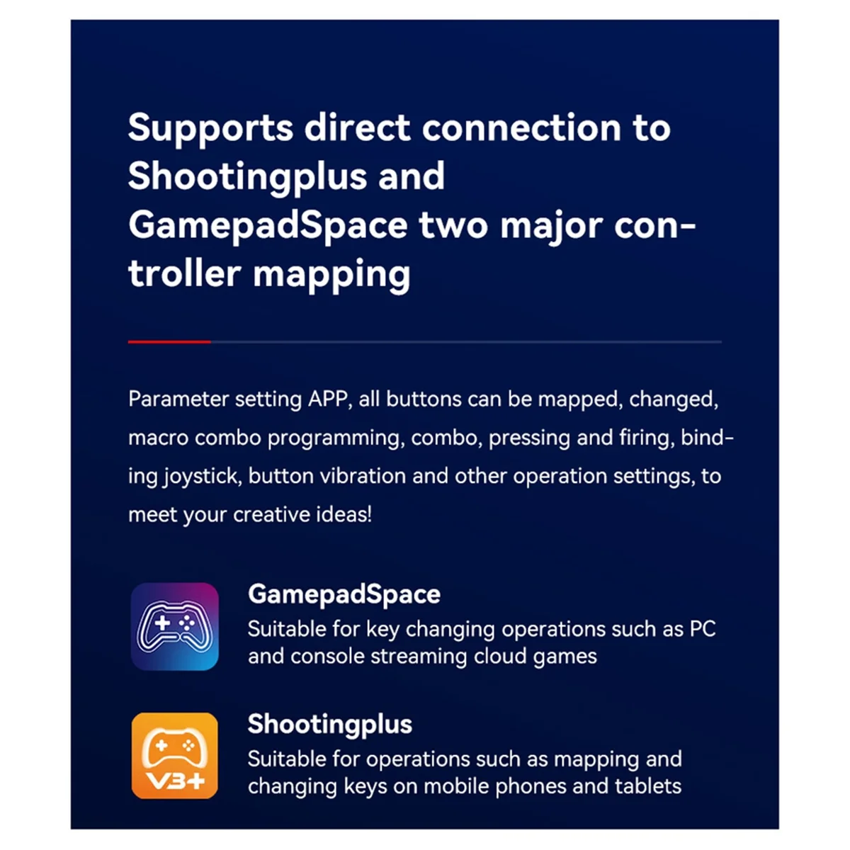 #960M D8 PRO Stretch Gamepad for Dual Hall Somatic for SWITCH/PS4,A (Brilliant Nightblack)