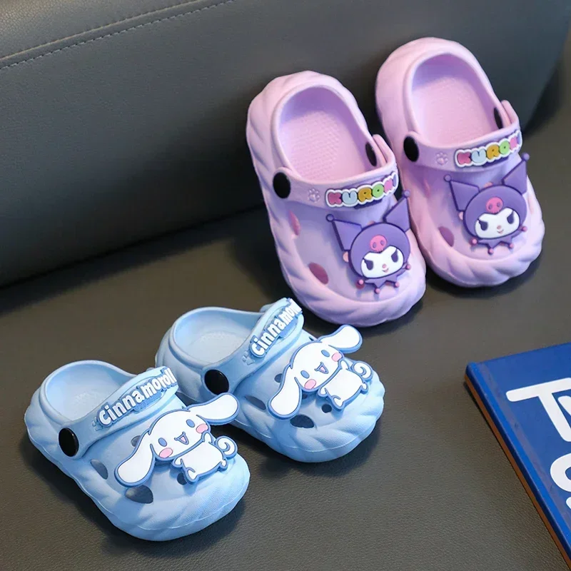 

Children's slippers summer girls baby hole shoes boys cartoon beach wear korean non-slip sandals garden shoes