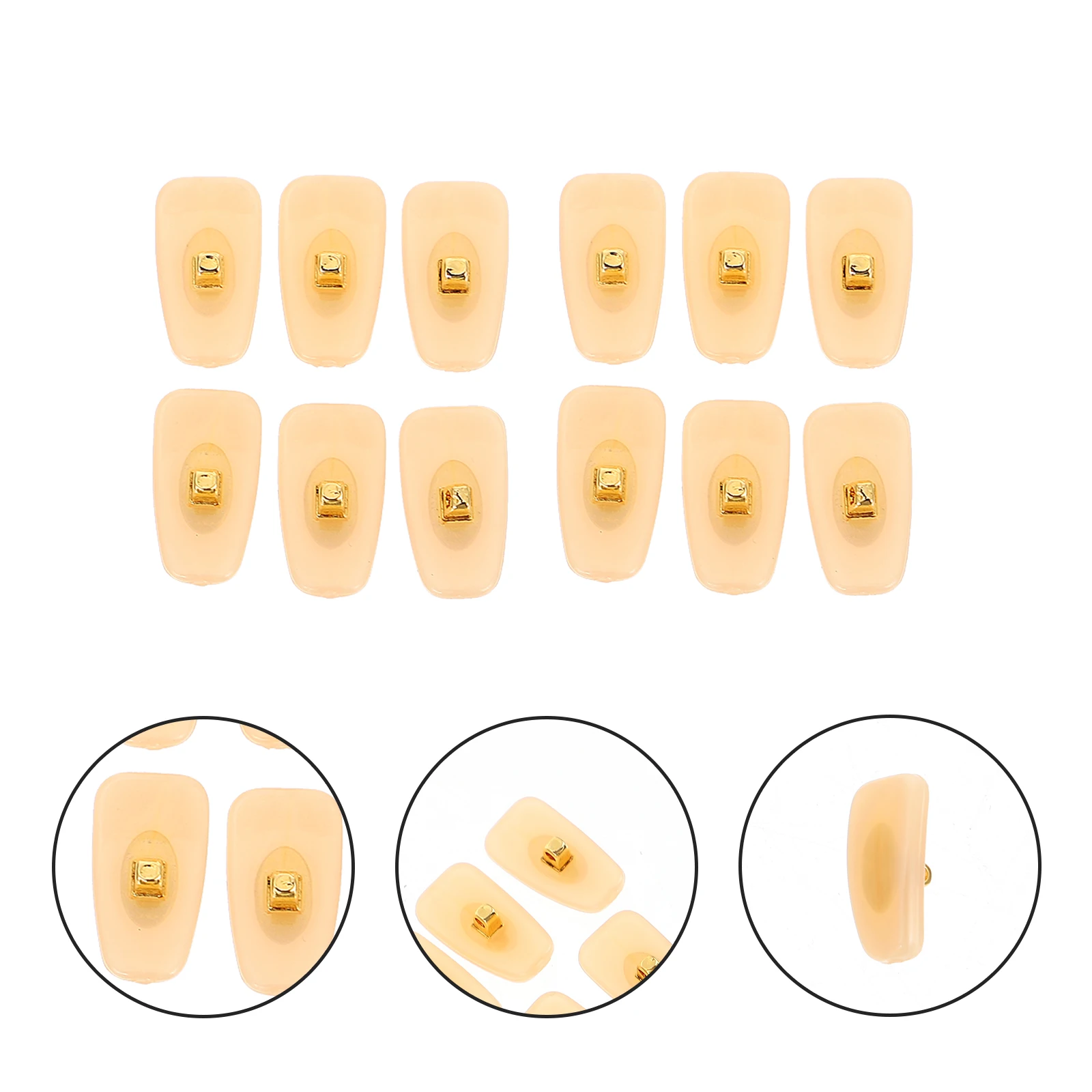 

20 Pcs Glasses Nose Pads Great Accessory Simple Non-s Pvc Colorfast Easy to Install