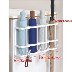 Umbrella Storage Organizer Household Wall-mounted Key Hooks Shoe Cabinet Door Raincoat Rack Bathroom Accessories