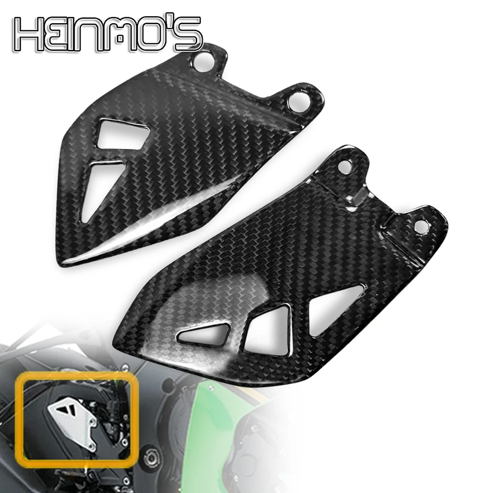 

ZX10R Carbon Fiber Heel Guards Rearset For KAWASAKI ZX 10R 2011-2025 ZX10 R Motorcycle Accessories Rear Footrest Wing Plate