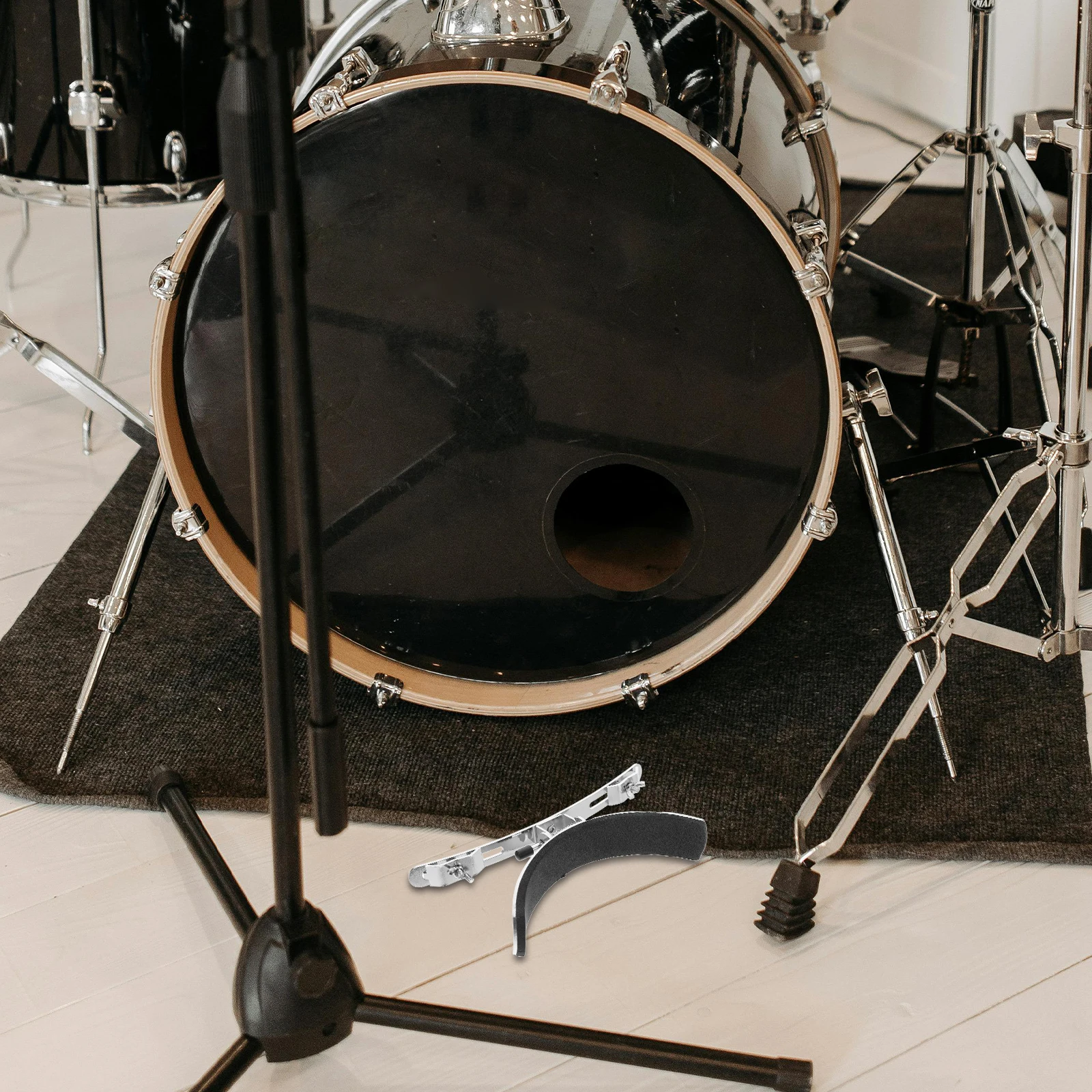 

1pcs Drum Leg Support Accessories Durable Stainless Steel Snare Drum Metal Parts Anti Rust Sturdy marching horn compatible