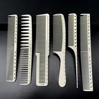 Double-sided Laser Scale Hair Comb Hairdressing Anti-static Hair Cutting Comb Salon Haircut Non-slip Handle