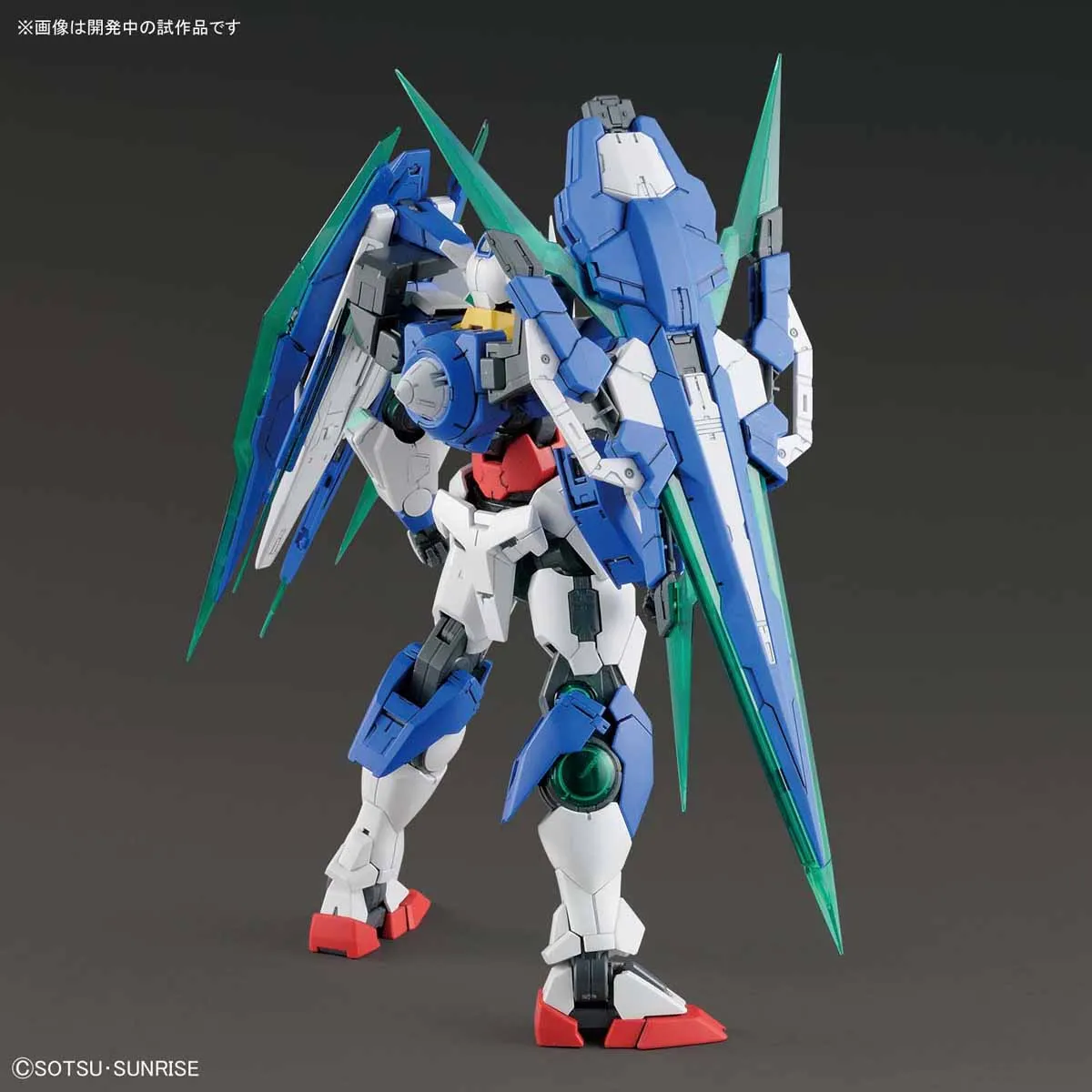 Bandai MG 1/100 00 Qan T Full Saber Anime Action Figures Collection Toys Model Kit GN Sword IV GN Gamblade GN Shield Setsuna