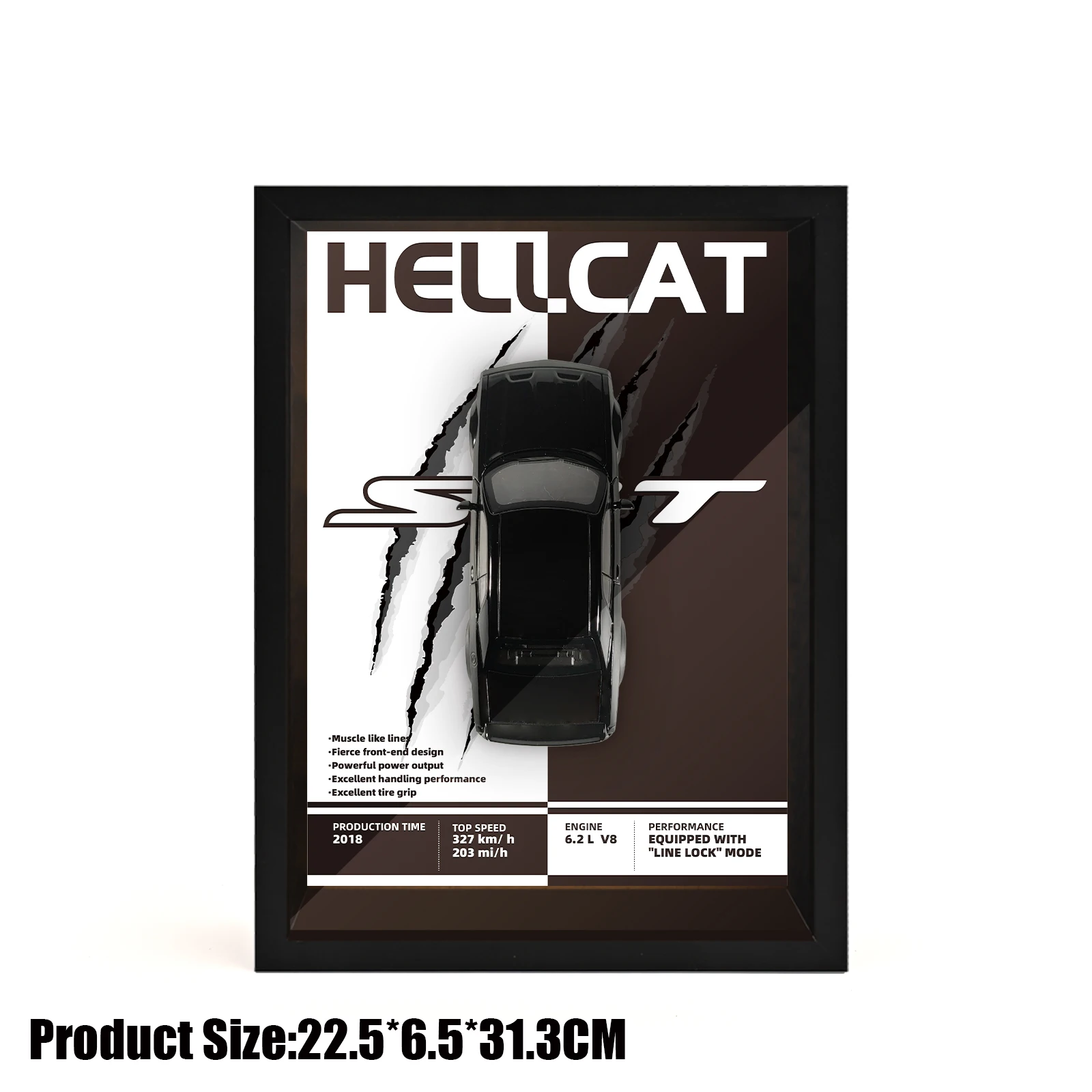 1:32 Dodge Challenger Hellcat Redeye Metal Car Model