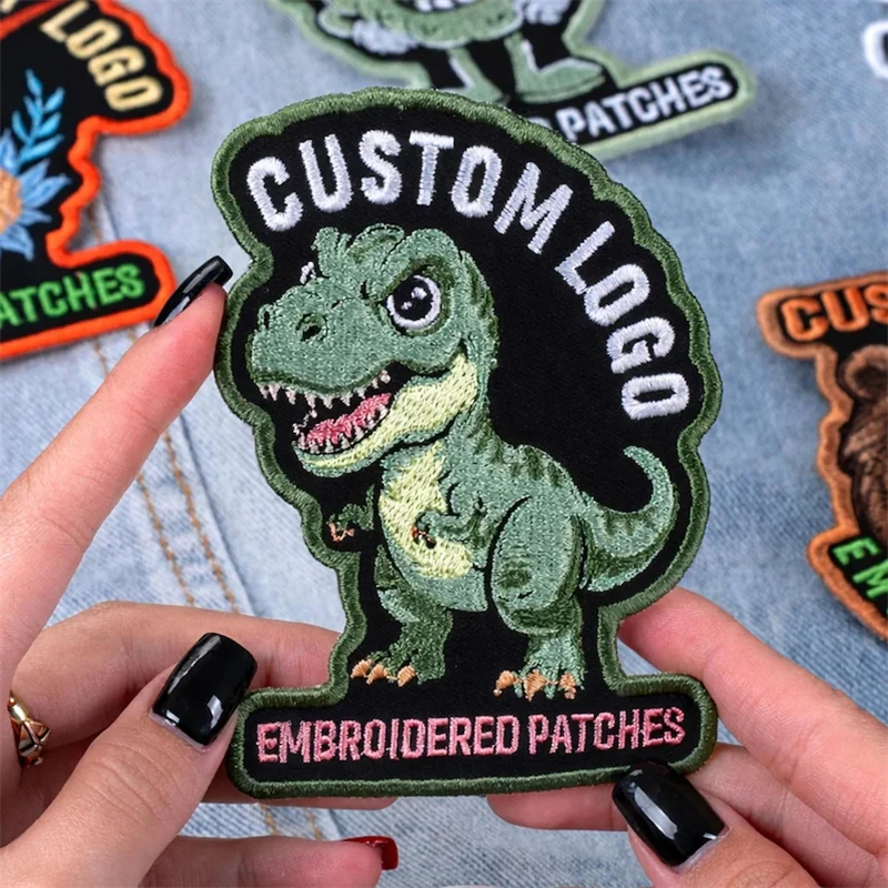 Custom Embroidered Logo Patch | Personalized Team Logo Company Patches | Sew/Iron On/Hook & Loop