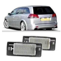 2pcs canbus Error Free LED License Number Plate Light Lamp For Opel Vectra C Estate 2002 2003 2004 2005 2006 2007 2008