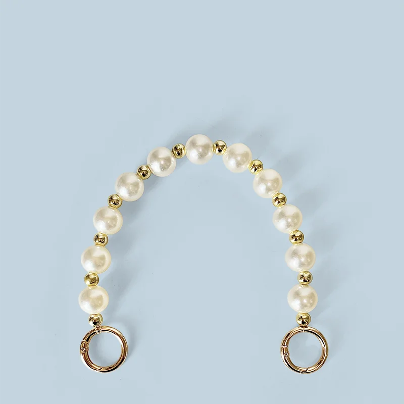 2024 New Handwoven Chain Accessories Bag Handbag with Handheld Short Chain Single Buy Accessories Chain Pearl Chain