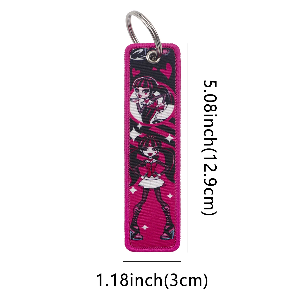 Animated Figure Keychains for Car Motorcycles Keys Holder Keyring Fashion Jewelry Accessories Gift 1PCS