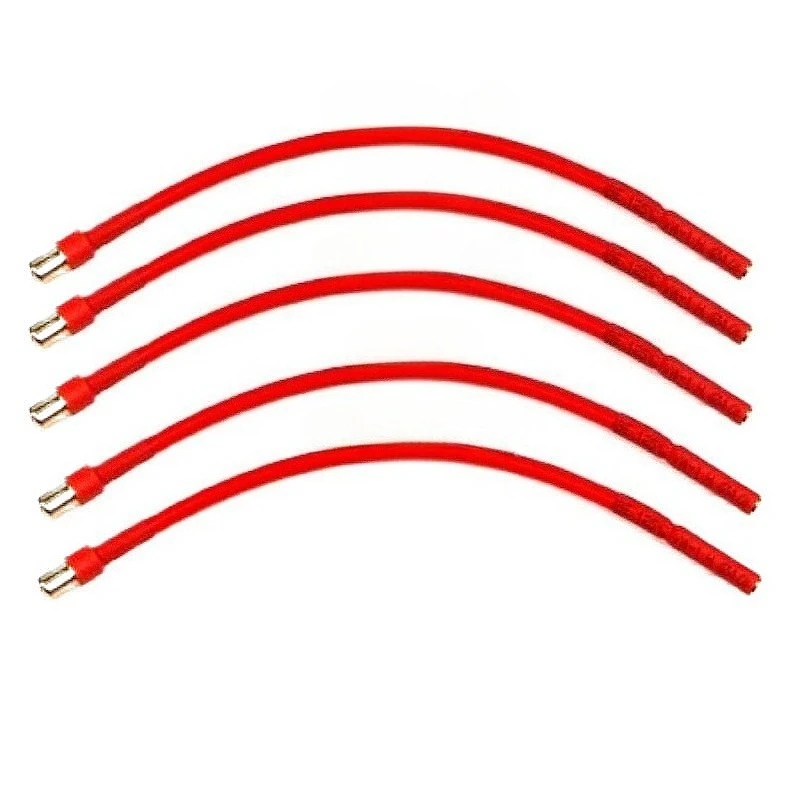 RC موتور/ESC تمديد كابل 10/15/20-50 سنتيمتر مع 12AWG سيليكون كابل 6.5 مللي متر ذكر إلى 4.0 مللي متر أنثى الموز رئيس ل RC لعبة سيارة بدون طيار