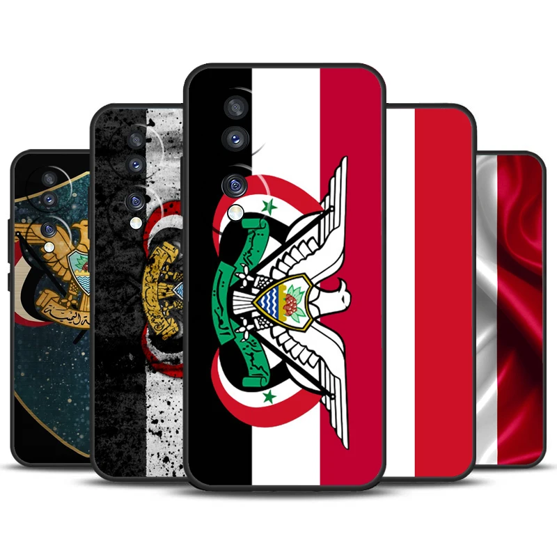 Yemen Flag Coat of Arms Case For Honor X8b X9b X9a X8a X7a X6a X7 X8 X9 Cover For Honor Magic 6 5 Pro 50 70 90 Lite