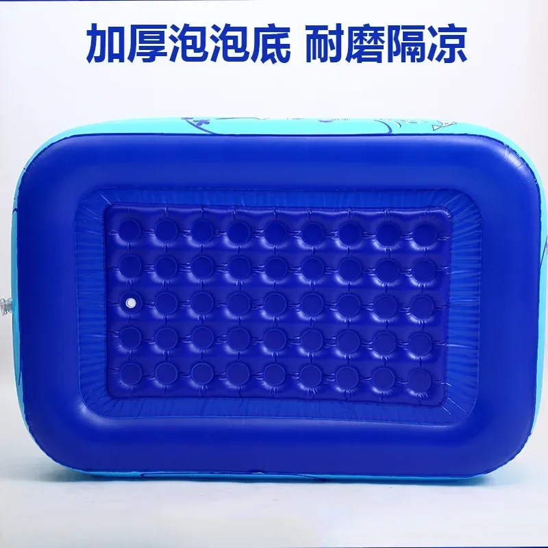 Piscina cuadrada inflable de 210cm para niños, piscina inflable, bañera para bebés y niños, hogar al aire libre, diversión con agua al aire libre