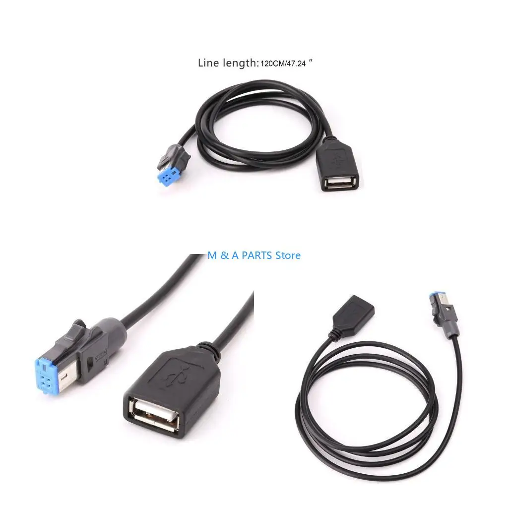 U1JF 4-pin Car USB Cable Adapter Extension Cord For Teana o Rad