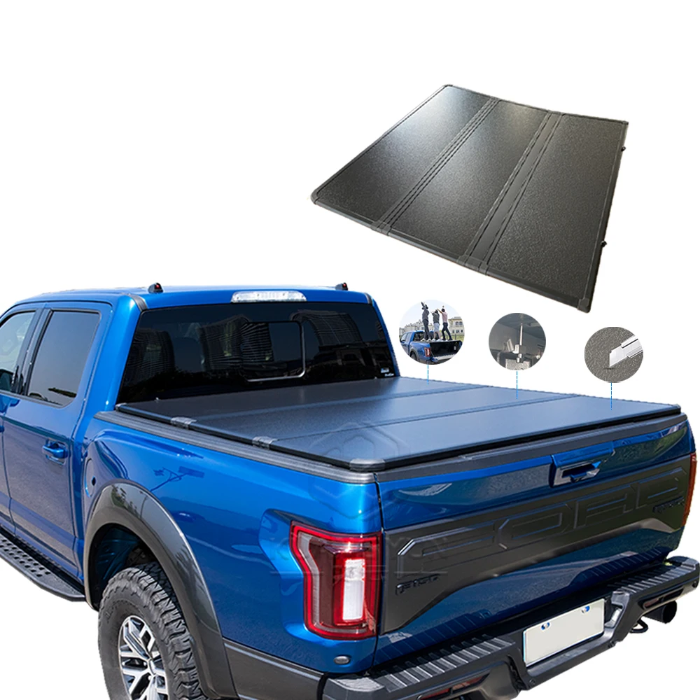 

Universal Factory Direct Sales Customizable Hard Tri-Fold Tonneau Cover for Toyota for Hilux Revo 2016 Model Ranger