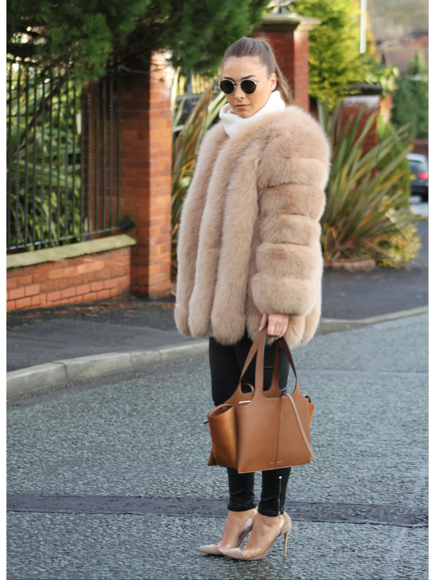 Women's Real Fox Fur Coat Winter Warm Luxury Jacket Natural Fur Thick Cozy Extra Long Heavy Windproof Outerwear for Ladies WG-70