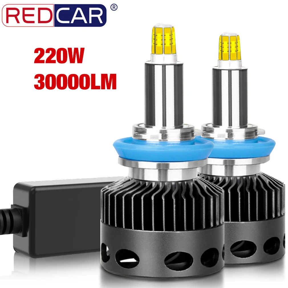 220W 30000LM H7 LED Headlight Canbus H11 H8 H1 9005 HB3 9006 HB4 HIR2 9012 D2S D2R Bi LED Car Headlight Bulb Motorcycle Car Led